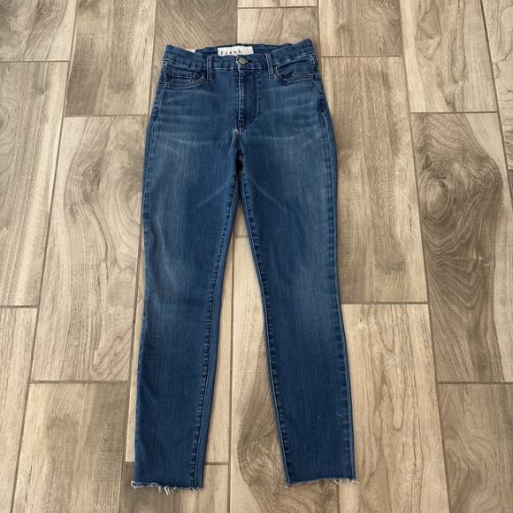 Frank & Eileen Sligo Jeans Womens Size 27 Raw Hem Ankle Skinny Stretch Denim USA - Picture 1 of 11